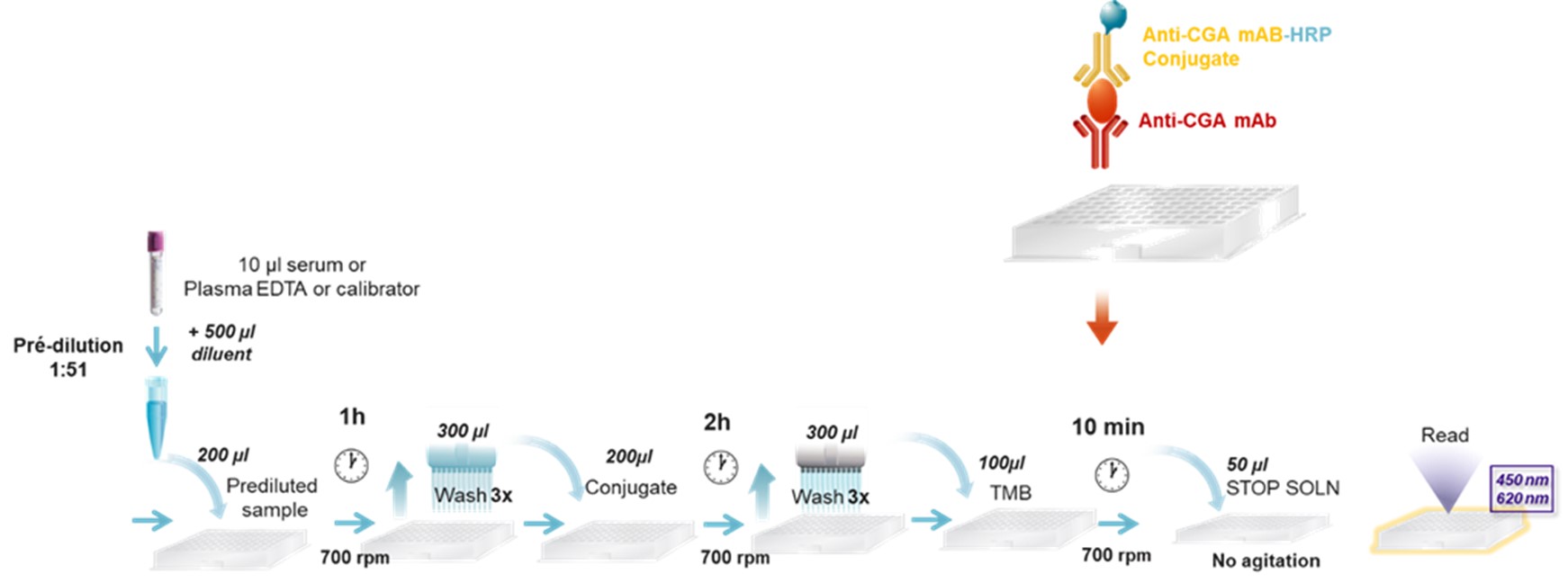 CGA-ELISA-NG kit Flow Chart